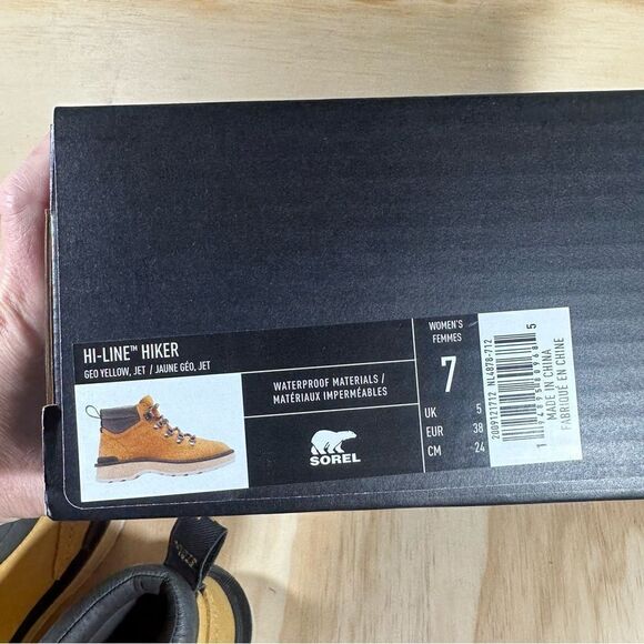 New Sorel Hi Line Hiker Waterproof Boots Women’s Size 7 - Picture 7 of 8